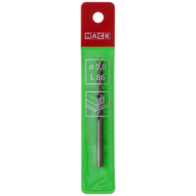 Load image into Gallery viewer, Mack 1018505 - machinehoutboor + centreerpunt ø 5,0 x 86 mm | 5 stuks
