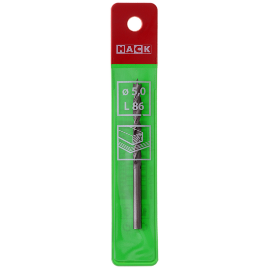 Mack 1018505 - machinehoutboor + centreerpunt ø 5,0 x 86 mm | 5 stuks