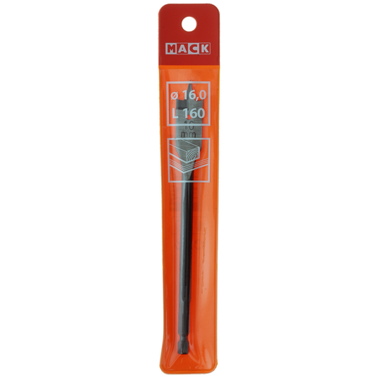 Mack 1018517 - platte houtboor din 7487 ø 16,0 x 160 mm | 5 stuks