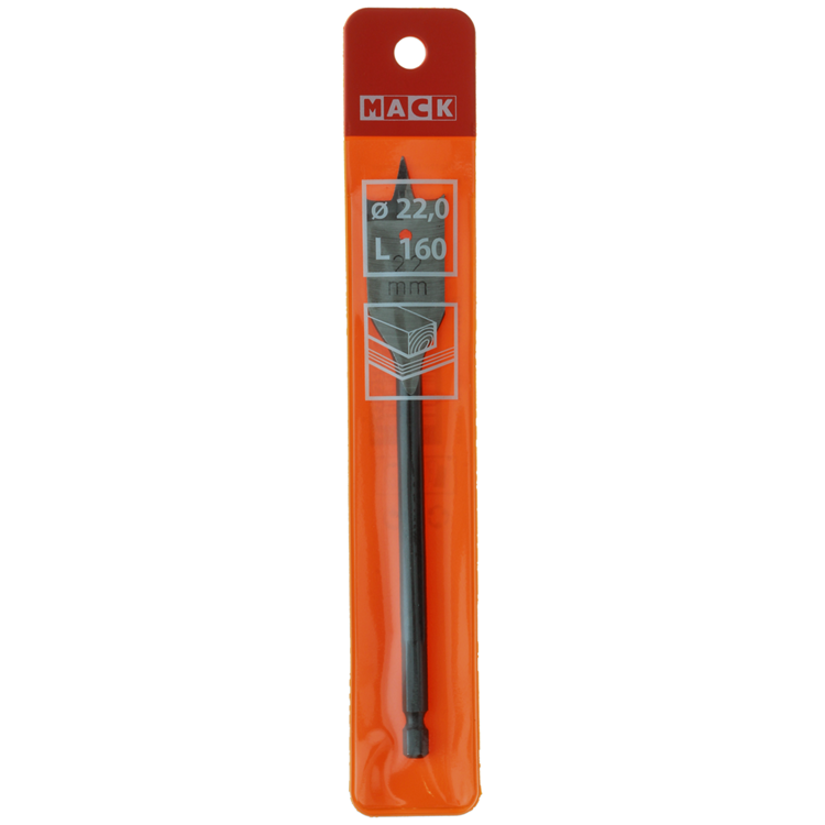 Afbeelding laden in galerijviewer, Mack 1018520 - platte houtboor din 7487 ø 22,0 x 160 mm | 5 stuks
