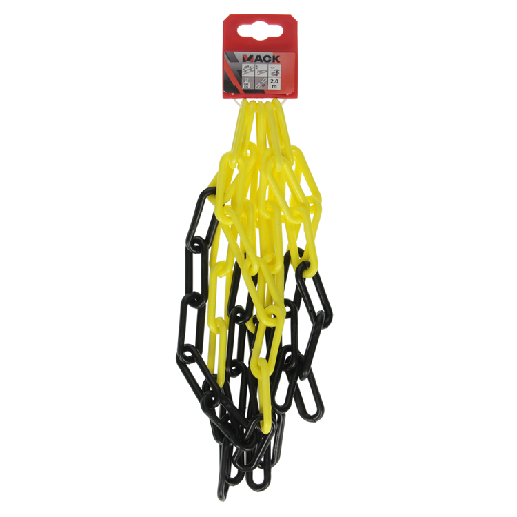 Load image into Gallery viewer, Mack 1005293 - kunststof ketting geel zwart ks-60 6,0x40mm 2mtr | 5 stuks
