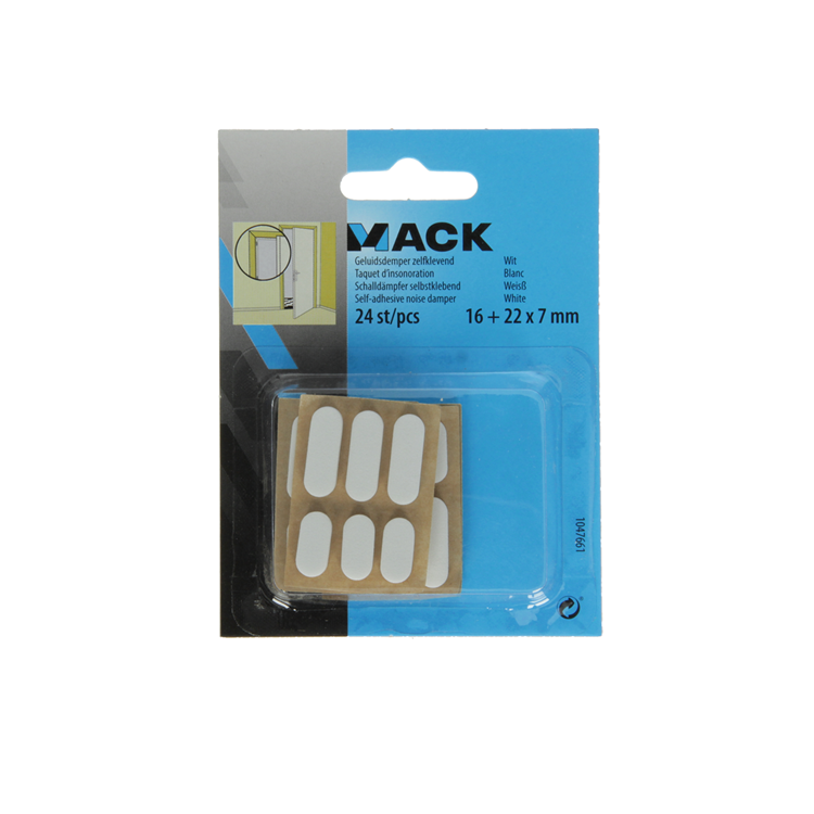 Load image into Gallery viewer, Mack 1047661 - geluidsdemper zelfklevend wit 16 + 22 x 7 mm 24 st pcs | 12 stuks

