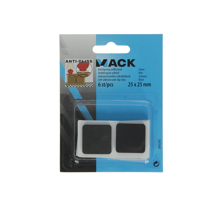 Load image into Gallery viewer, Mack 1047668 - antislipstrip zelfklevend zwart 25 x 25 mm 6 st pcs | 12 stuks
