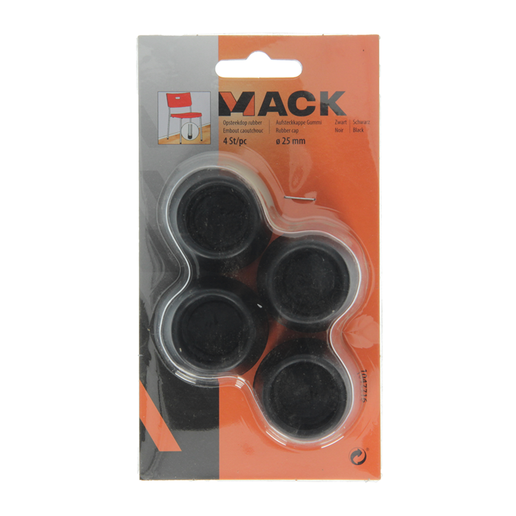 Load image into Gallery viewer, Mack 1047716 - opsteekdop rubber zwart ø 25 mm 4 st pcs | 6 stuks
