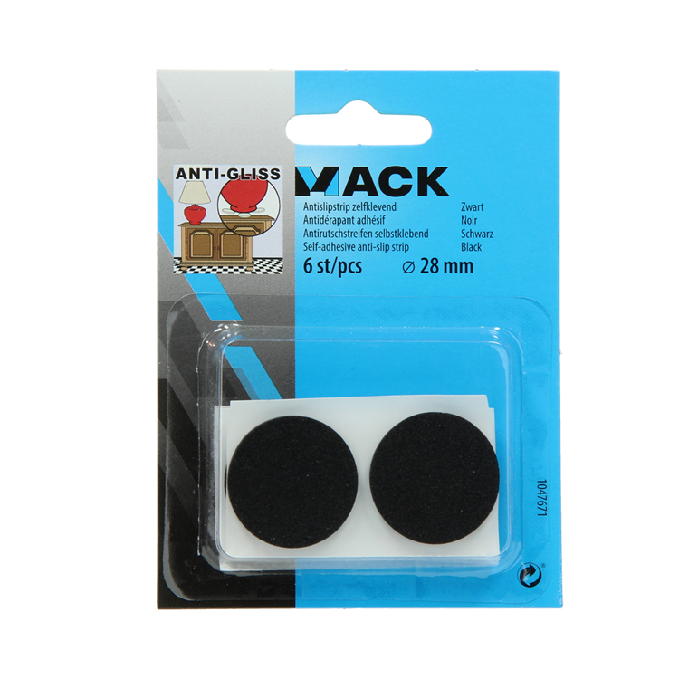 Load image into Gallery viewer, Mack 1047671 - antislipstrip zelfklevend zwart ø 28 mm 6 st pcs | 12 stuks
