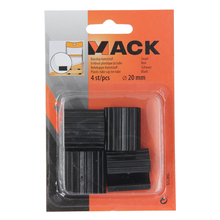Load image into Gallery viewer, Mack 1047775 - buisdop kunststof zwart ø 20 mm 4 st pcs | 6 stuks
