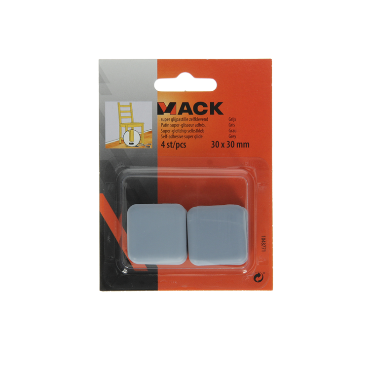Load image into Gallery viewer, Mack 1048771 - super glijpastille zelfklevendgrijs 30 x 30 mm 4 st pcs | 12 stuks
