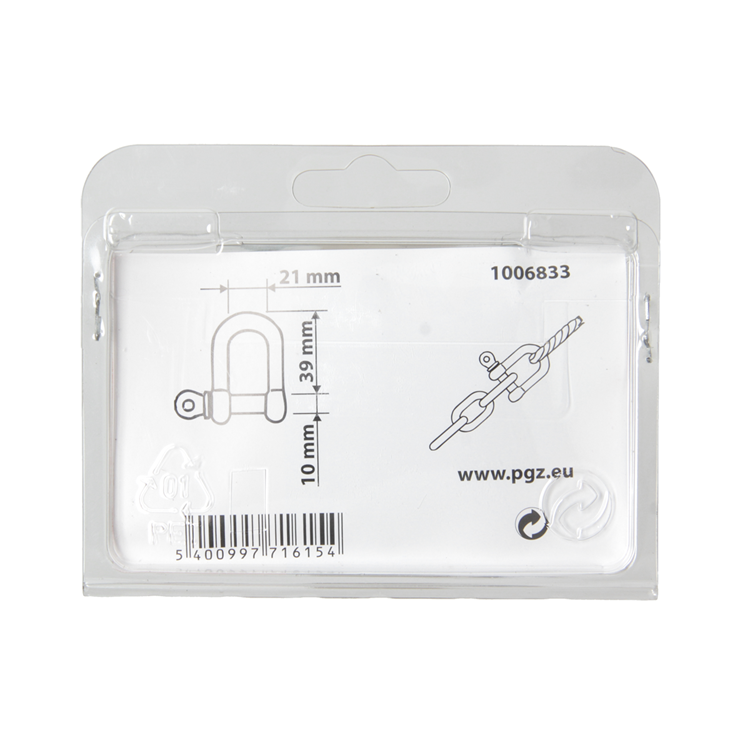 Load image into Gallery viewer, Mack 1006833 - 2 kelven verzinkt recht bl 3 8 inch -10mm | 5 stuks
