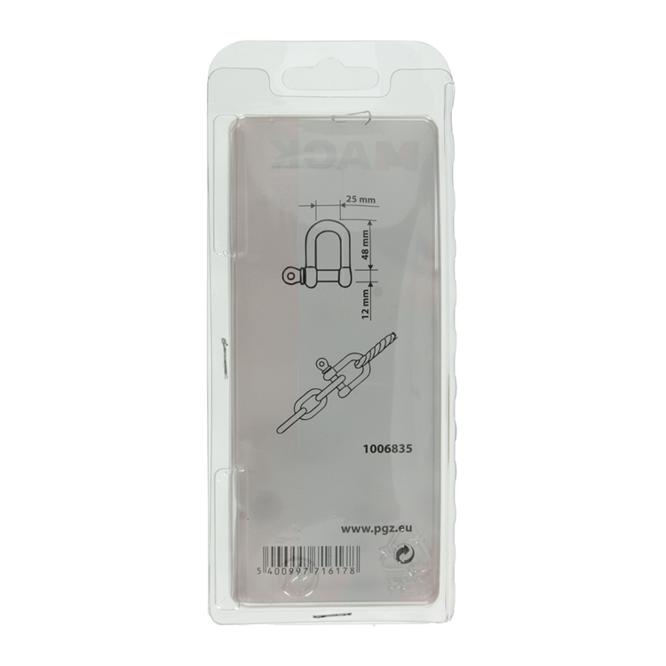Load image into Gallery viewer, Mack 1006835 - 1 kelf verzinkt recht bl 1 2 inch-12mm | 5 stuks
