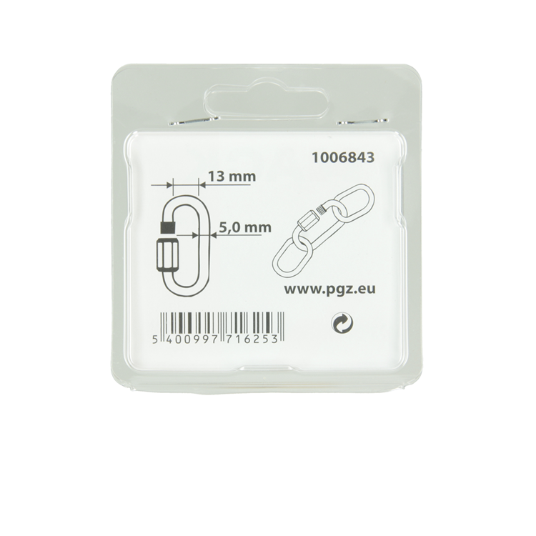 Load image into Gallery viewer, Mack 1006843 - 2 loze schakels verzinkt+moer bl 5mm | 5 stuks
