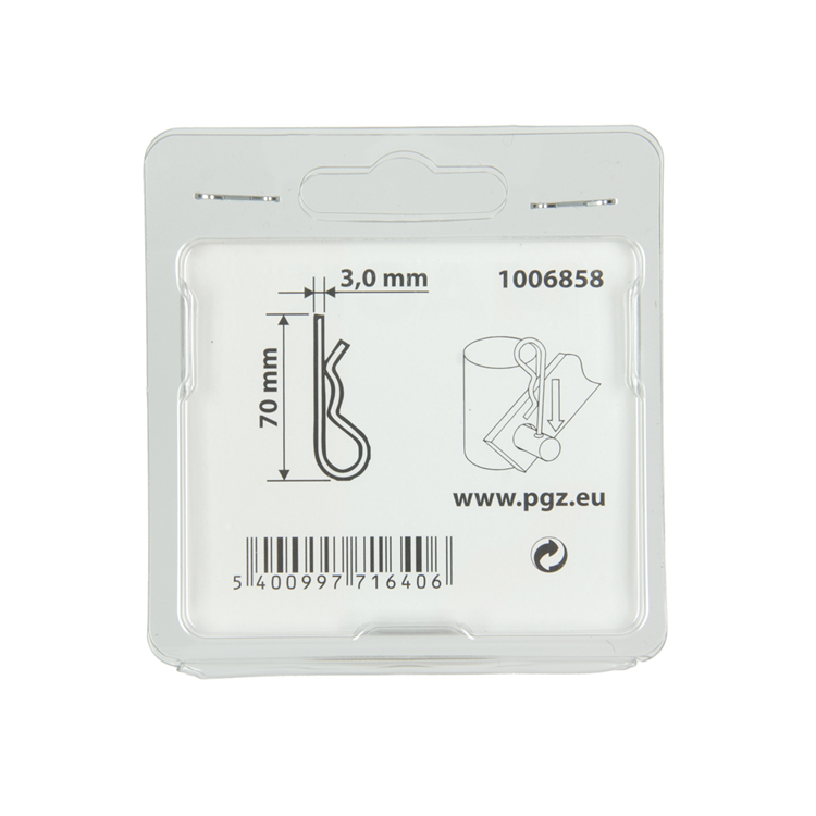 Load image into Gallery viewer, Mack 1006858 - 2 enkele borgveren verzinkt 3mm bl | 5 stuks
