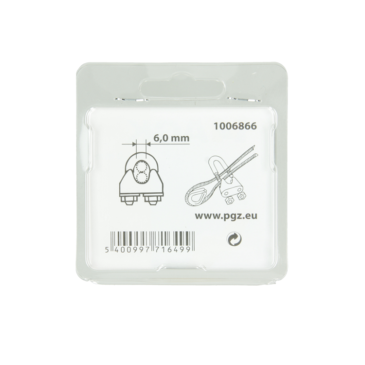 Load image into Gallery viewer, Mack 1006866 - 4 staaldraadklemmen crosby verzinkt 6mm bl | 5 stuks
