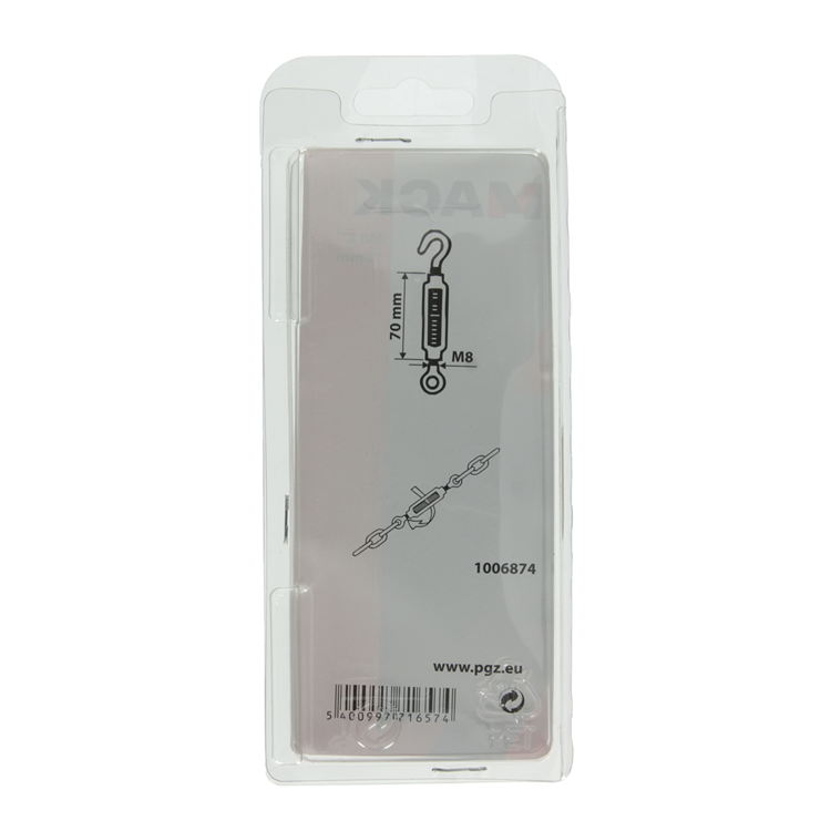 Load image into Gallery viewer, Mack 1006874 - 2 spanners: oog + haak verzinkt m8x70mm bl | 5 stuks
