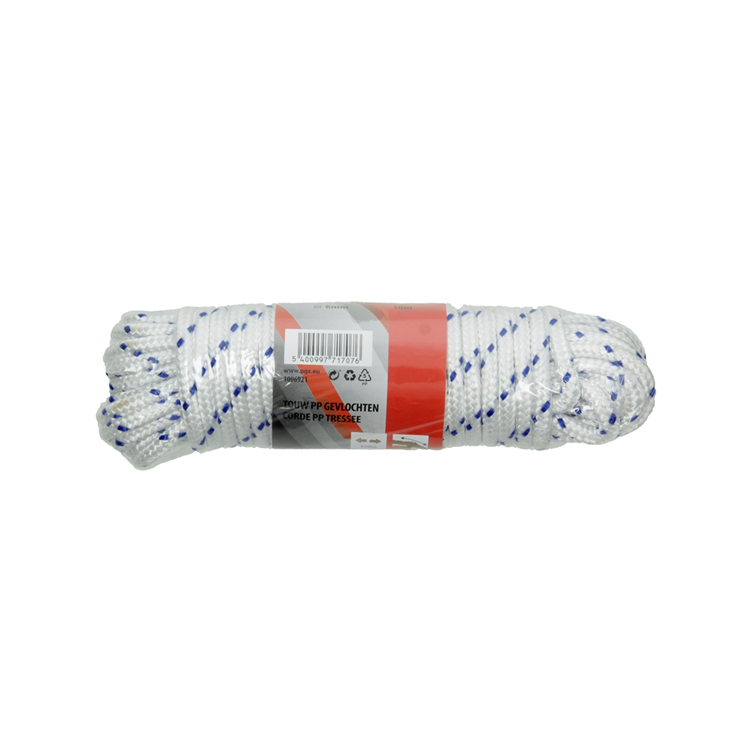 Load image into Gallery viewer, Mack 1006921 - pp gevlochten wit blauw streng6mm 10m | 5 stuks
