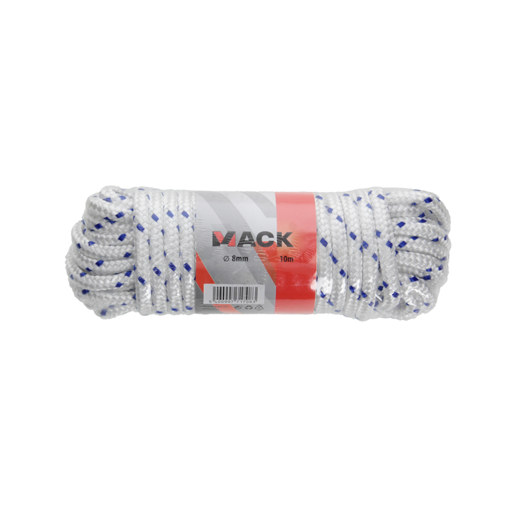 Afbeelding laden in galerijviewer, Mack 1006922 - pp gevlochten wit blauw streng8mm 10m | 5 stuks
