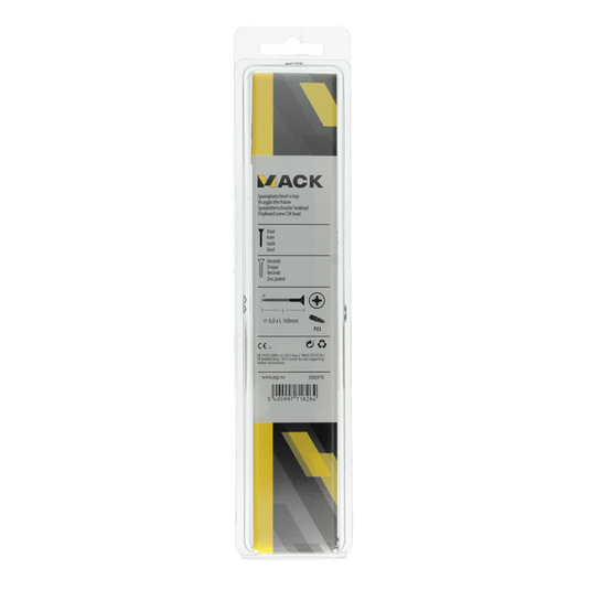 Mack 1006978 - spaanplaatschroef vz kop geelverzinkt 4st 6 x 160mm | 10 stuks