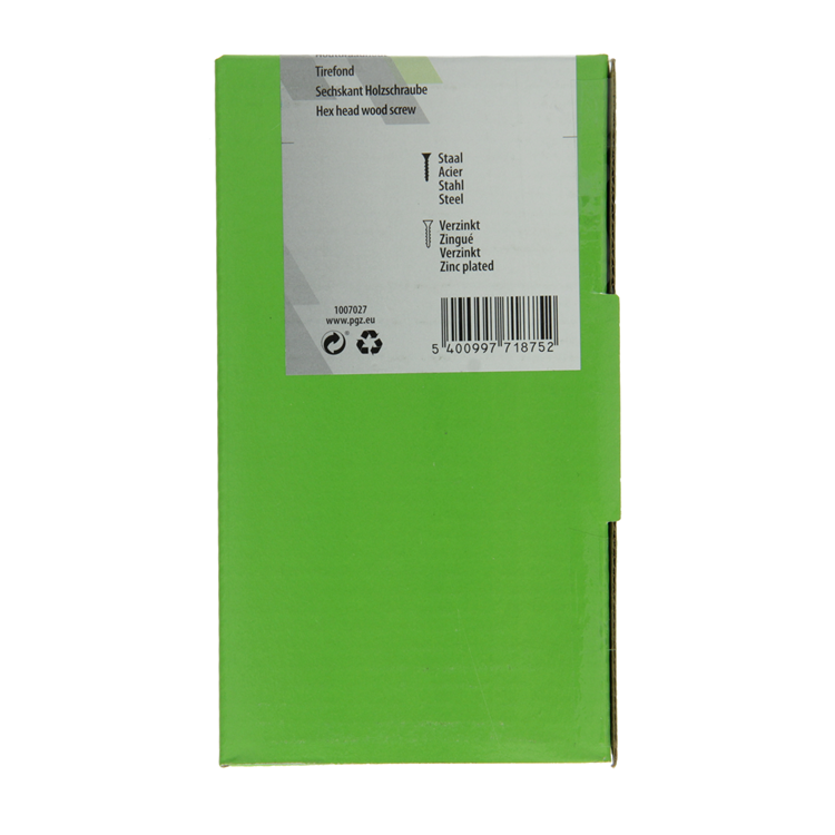 Afbeelding laden in galerijviewer, Mack 1007027 - houtdraadbout staal verzinkt 200 st 6 x 25 mm | 3 stuks
