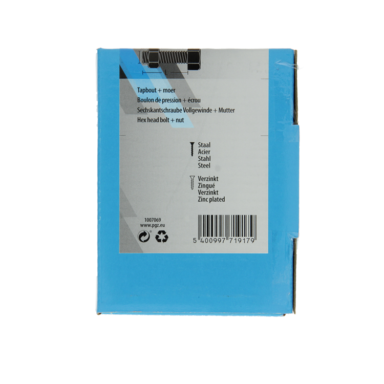 Load image into Gallery viewer, Mack 1007069 - tapbout + moer verzinkt 100 st 5 x 20 mm | 5 stuks
