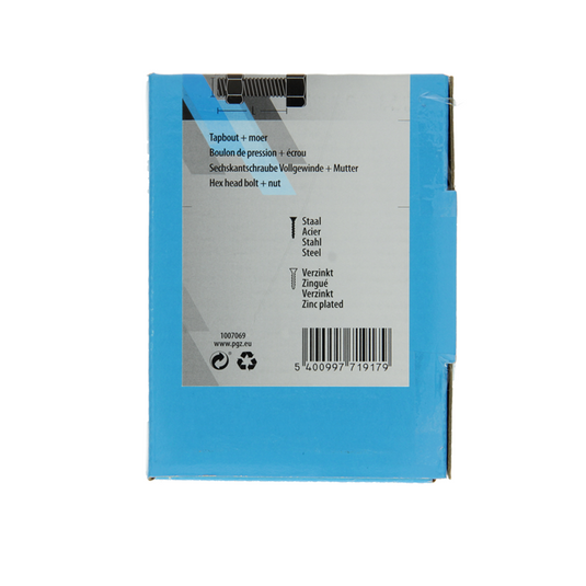 Mack 1007069 - tapbout + moer verzinkt 100 st 5 x 20 mm | 5 stuks