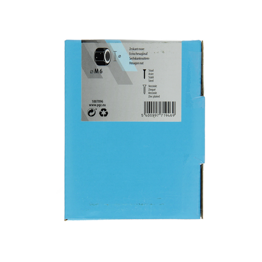Mack 1007096 - zeskantmoeren 200 st m6 | 5 stuks