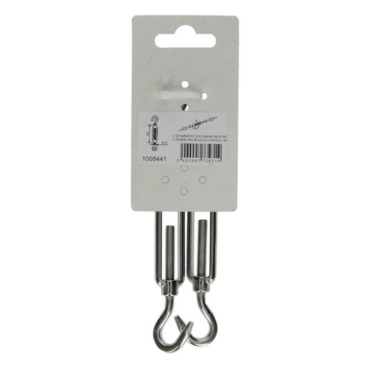 Mack 1008441 - 2 spanners oog + haak m6 x 60mm inox | 10 stuks