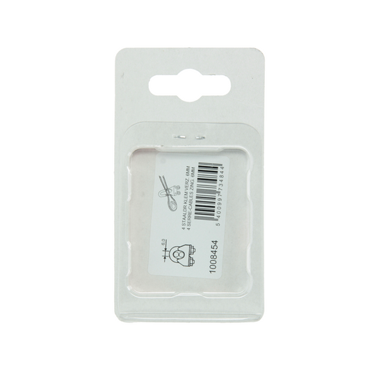 Mack 1008454 - 4 staaldraadklemmen 6mm verzinkt | 10 stuks