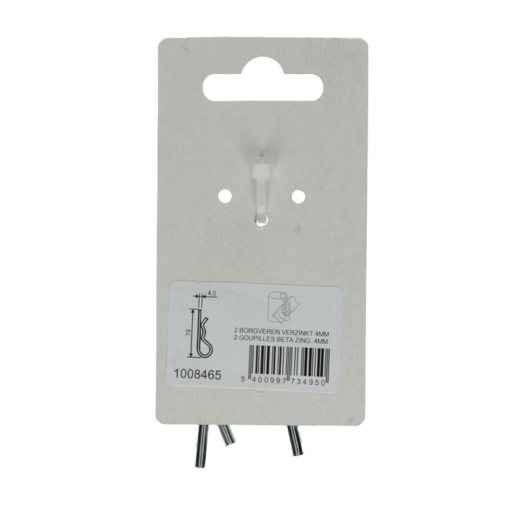 Load image into Gallery viewer, Mack 1008465 - 2 enkele borgveren 4mm verzinkt | 10 stuks
