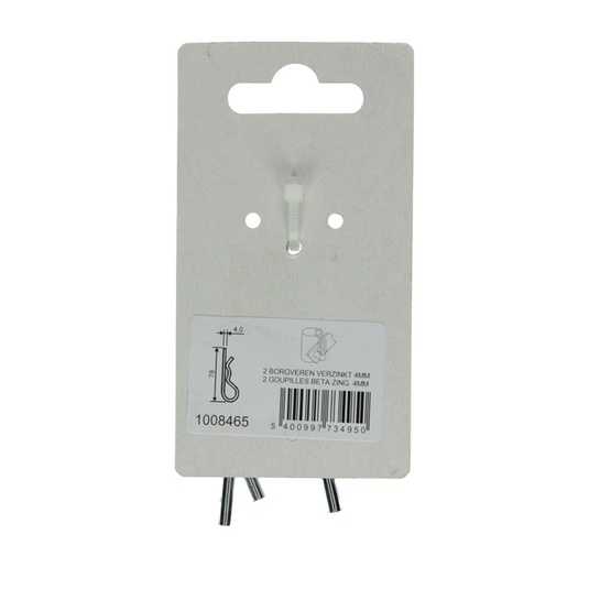 Mack 1008465 - 2 enkele borgveren 4mm verzinkt | 10 stuks