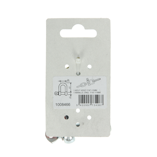 Mack 1008466 - 1 kelf recht 11mm verzinkt | 10 stuks