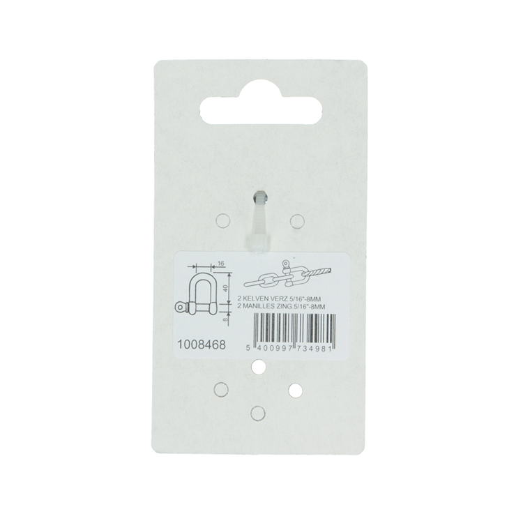 Load image into Gallery viewer, Mack 1008468 - 2 kelven recht 8mm verzinkt | 10 stuks
