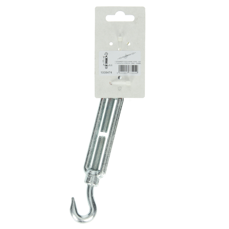 Load image into Gallery viewer, Mack 1008474 - 1 spanner oog + haak m10 x 120mm verzinkt | 10 stuks
