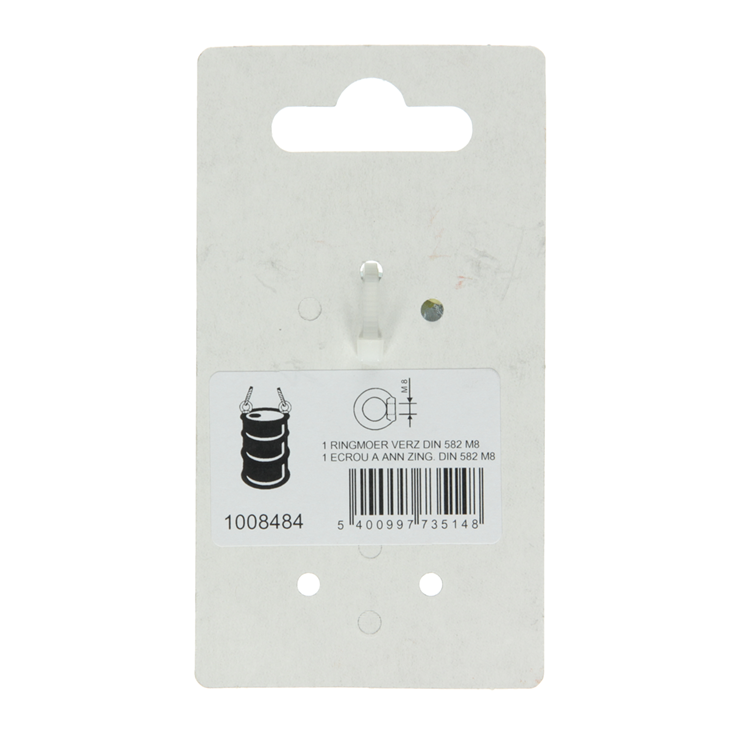 Load image into Gallery viewer, Mack 1008484 - 1 ringmoer din 582 m8 verzinkt | 10 stuks
