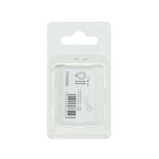 Mack 1008489 - 4 kousen 2mm inox | 10 stuks