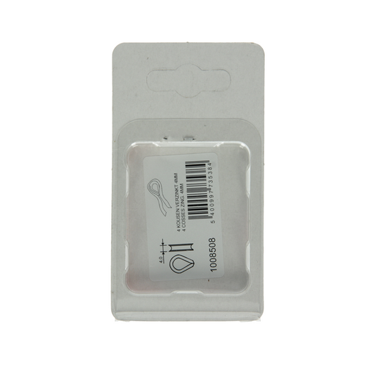 Mack 1008508 - 4 kousen 4mm verzinkt | 10 stuks