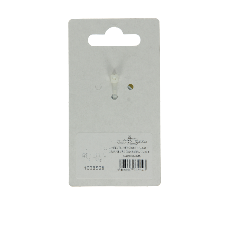 Load image into Gallery viewer, Mack 1008528 - 2 kelven ovaal 6mm verzinkt | 10 stuks
