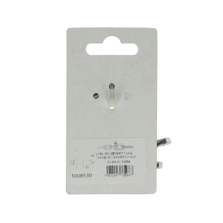 Load image into Gallery viewer, Mack 1008530 - 2 kelven ovaal 10mm verzinkt | 10 stuks
