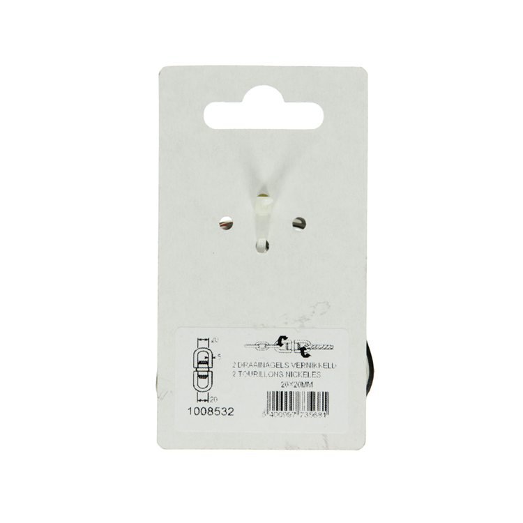 Load image into Gallery viewer, Mack 1008532 - 2 draainagels vernikkeld 20x20mm k | 5 stuks
