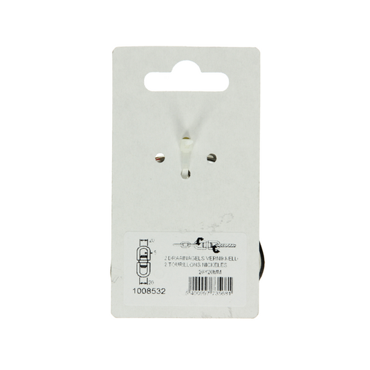 Mack 1008532 - 2 draainagels vernikkeld 20x20mm k | 5 stuks