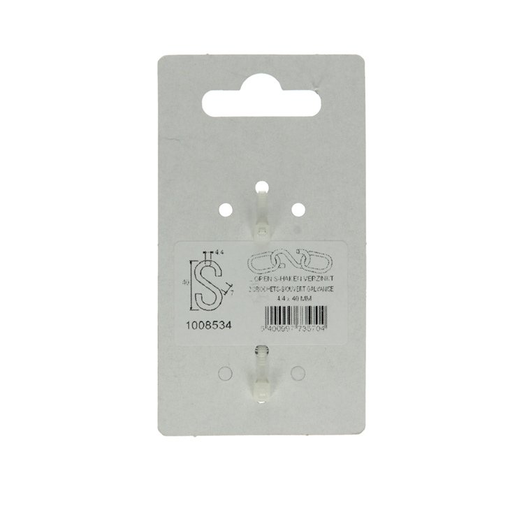 Load image into Gallery viewer, Mack 1008534 - 2 open s-haken 4,4 x 40mm verzinkt | 10 stuks
