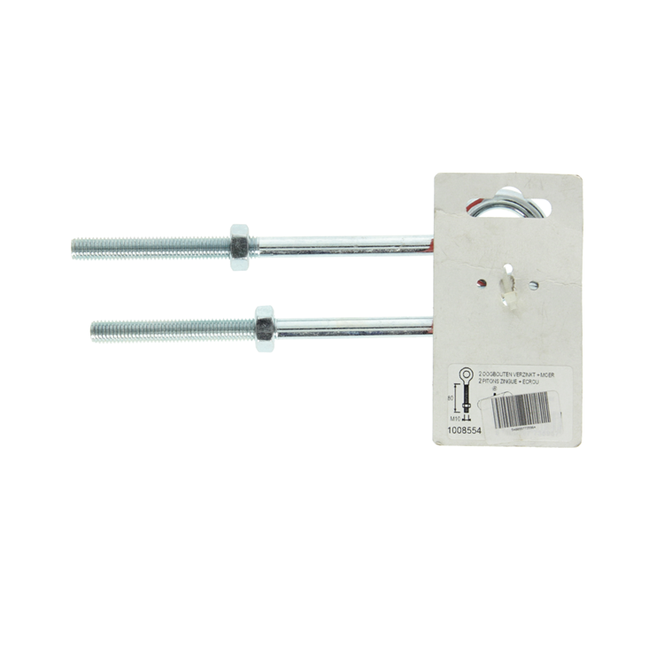 Load image into Gallery viewer, Mack 1008555 - 2 oogbouten + moer m10 x 150mm verzinkt | 10 stuks
