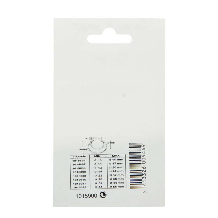Afbeelding laden in galerijviewer, Mack 1015900 - 2 verzinkte spanringen kaart22x32mm | 10 stuks
