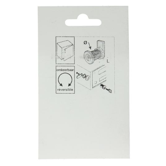 Mack 1013583 - 1 brievenkastslot verchroomd 22mm | 5 stuks