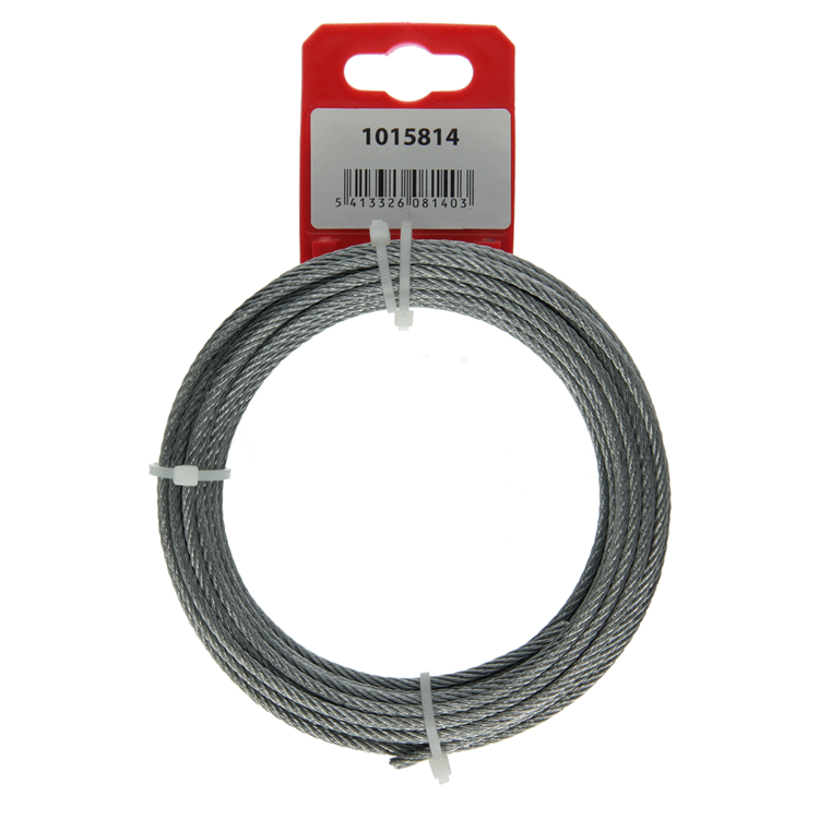 Afbeelding laden in galerijviewer, Mack 1015814 - verzinkte staalkabel 6x7 10m 3mm wll 100 kg din en 12385-4 | 5 stuks
