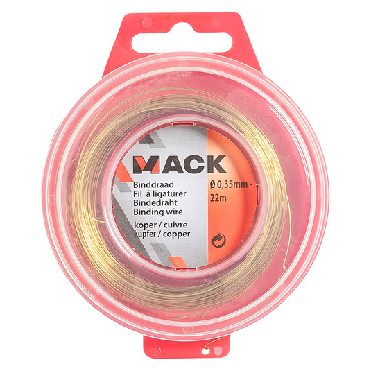 Mack 1015186 - binddraad koper hobby ø0,35mm - 22m | 6 stuks