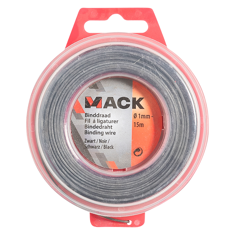 Afbeelding laden in galerijviewer, Mack 1015189 - binddraad zwart getemp. hobby ø1mm - 15m | 6 stuks
