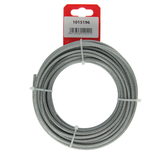 Mack 1015196 - staalkabel pvc mantel 6x7 10m 3-4mm wll 100kg din en12385-4 | 5 stuks