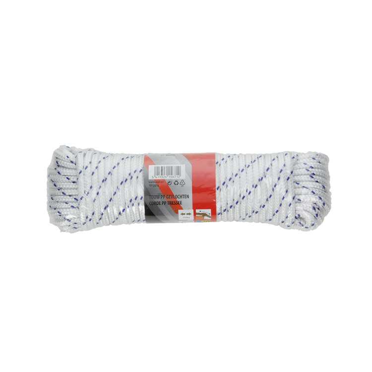 Load image into Gallery viewer, Mack 1013976 - pp gevlochten wit blauw streng6mm 20m | 5 stuks
