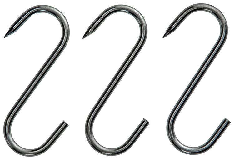 Afbeelding laden in galerijviewer, Mack 1008564 - 3 vertinde vleeshaken 3,9 x 80mm | 10 stuks
