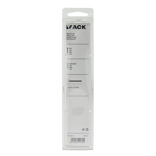 Mack 1017127 - nagel platte kop 180 gr 5,0 x 125 mm | 10 stuks