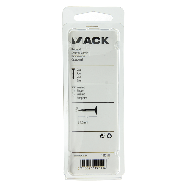 Load image into Gallery viewer, Mack 1017190 - bloknagel staal verzinkt 50 gr12 mm | 10 stuks
